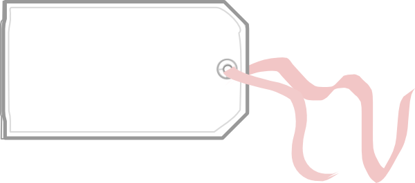 Luggage Label Clip Art - Label Template Clip Art (600x265), Png Download