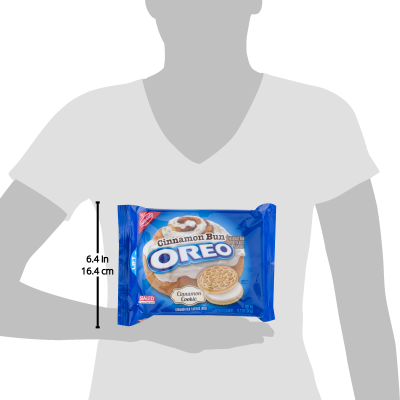Oreo Cinnamon Bun Flavoured Sandwich Cookies, 360ml (400x400), Png Download