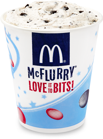 Mcdonalds Mcflurry With Oreo Cookies 12 Fl Oz Cup - Mcdonalds M&m Mcflurry (444x507), Png Download
