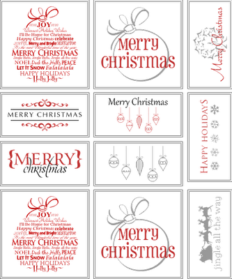 These Use Many Of The Designs From Our Own Seasonal - Printable Christmas Gift Tags (333x400), Png Download