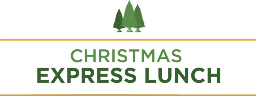 Office Christmas Party Express Lunch - Merry Christmas & Be Merry Cards - 8pk (1200x409), Png Download