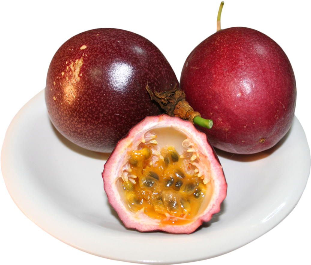 Free Png Passion Fruit In Plate Png Images Transparent - Passion Fruit With Plate (850x722), Png Download
