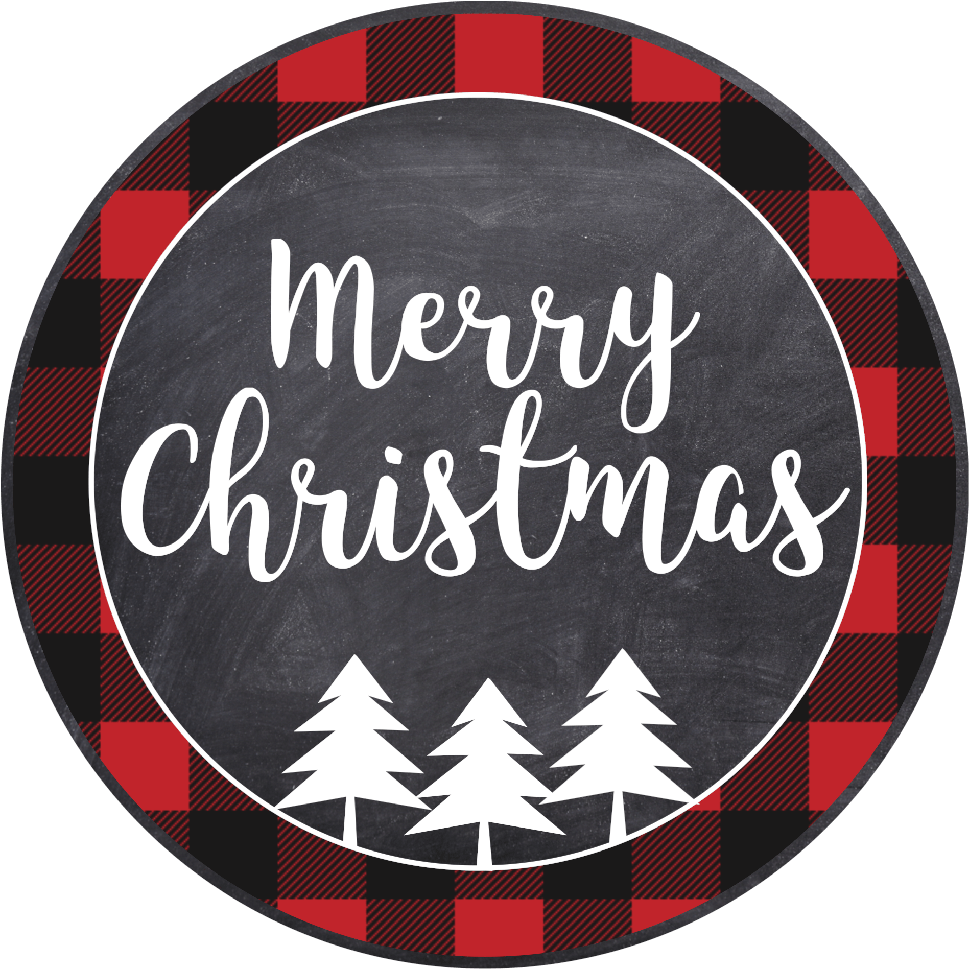 Merry Christmas Tags Printable - Merry Christmas Round Tag (1979x1979), Png Download