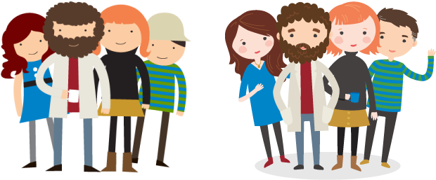 Characters - Marketing (627x263), Png Download
