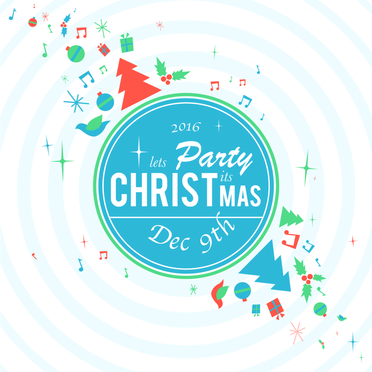 Youth Christmas Party - Love Heart (1200x1200), Png Download