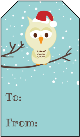 75" X 3" - Individual Christmas Tags (308x500), Png Download