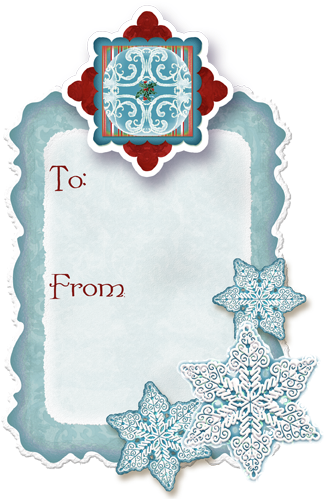 Clip Art Free Download Is Coming Here S A Freebie To - Printable Christmas Gift Tags Blue (353x504), Png Download
