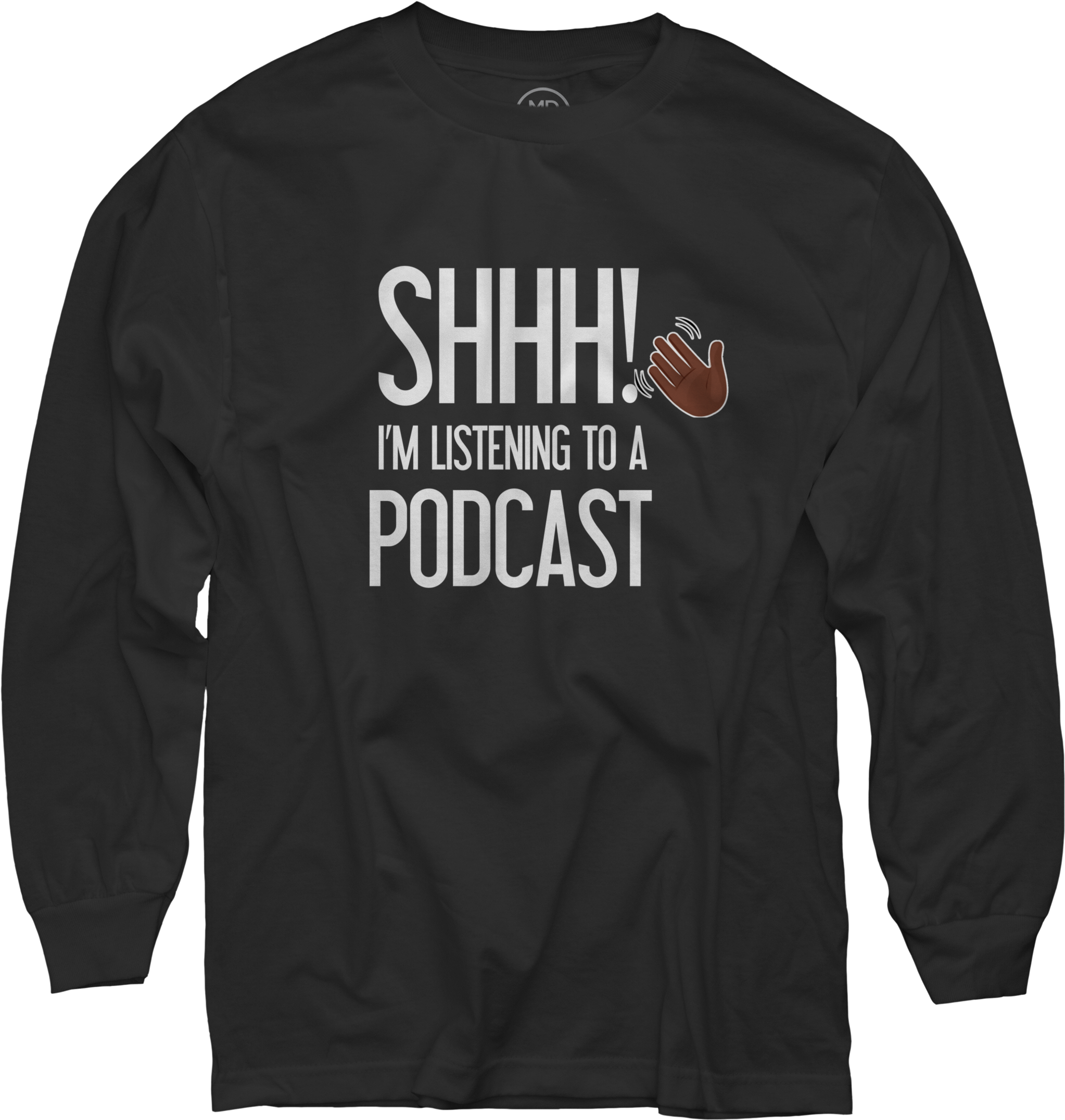 Shhh Im Listening To A Podcast With Hand Black Long - Beyonce Holiday Sweater (2108x2150), Png Download