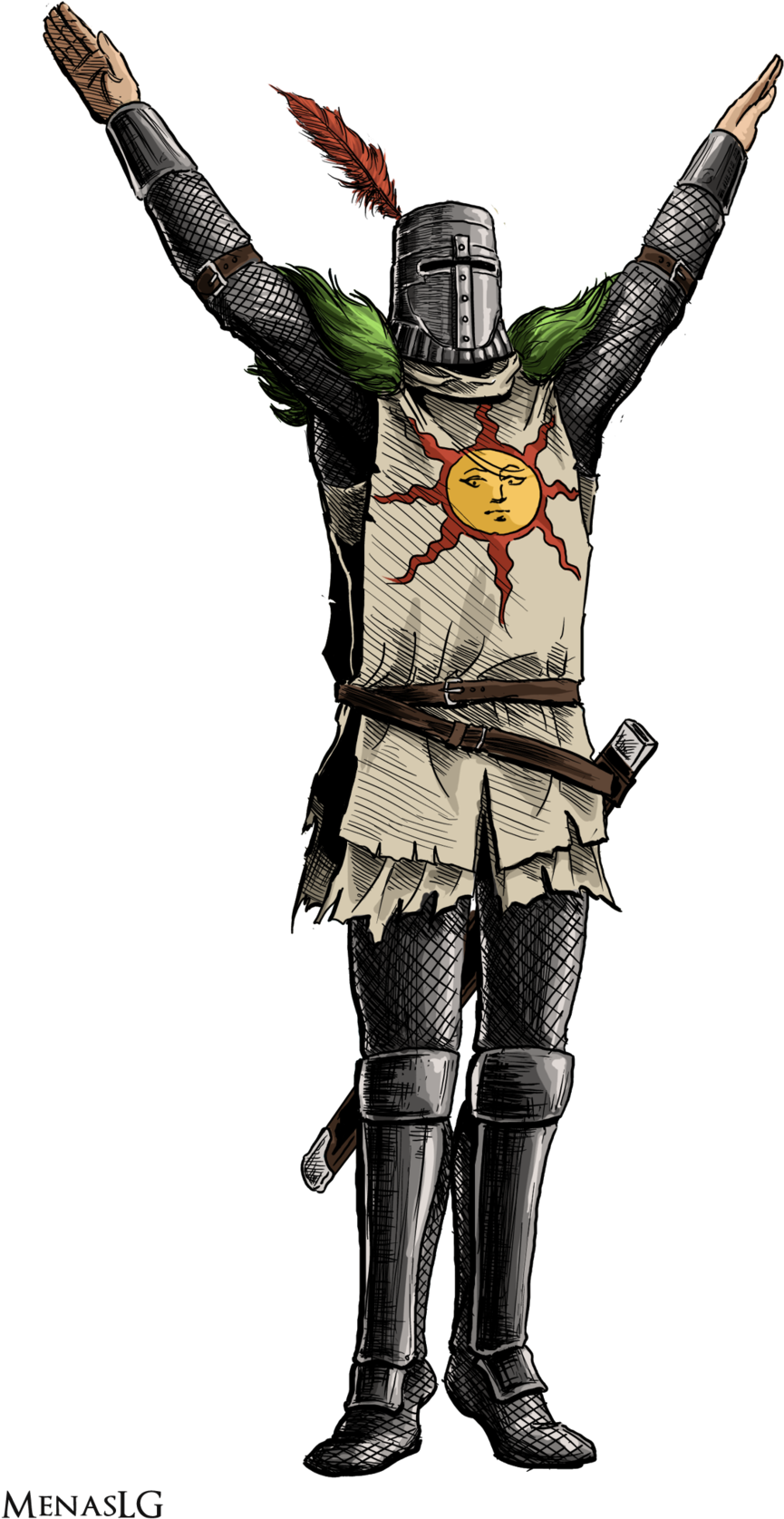 Solaire - Dark Souls Solaire Png (1024x1779), Png Download