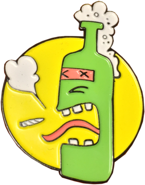 Suds 'n Bud Pin - Sticker (600x600), Png Download