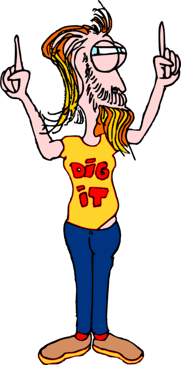 T-shirt Hipster Computer Icons Drawing Beard - Kartun Hibster (373x750), Png Download