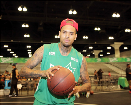 062715 Shows Betx Sprite Celeb Basketball Chris Brown - Los Angeles Convention Center (608x342), Png Download