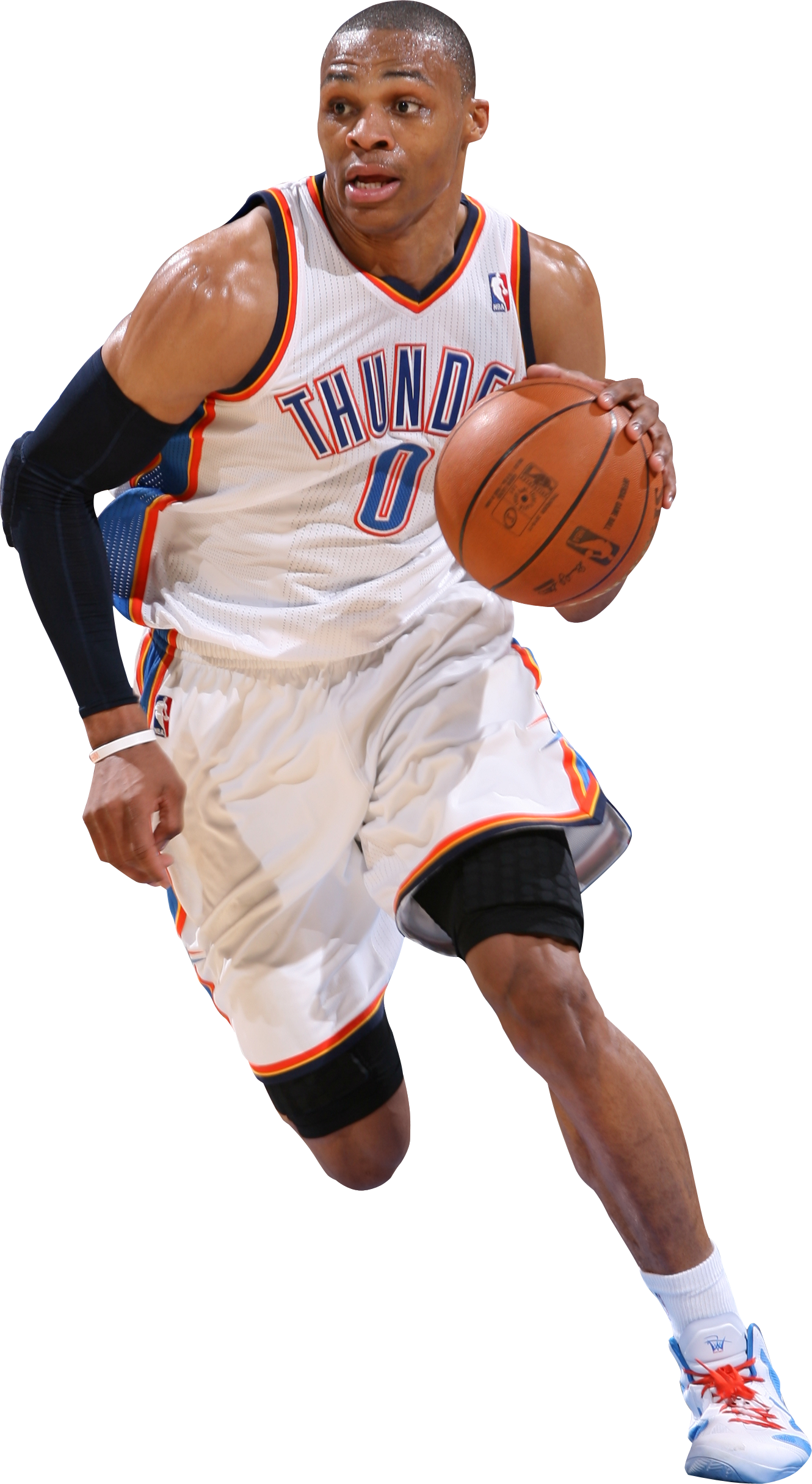 Basketball Player Png Jpg Library Download - Russell Westbrook No Background (1330x2430), Png Download