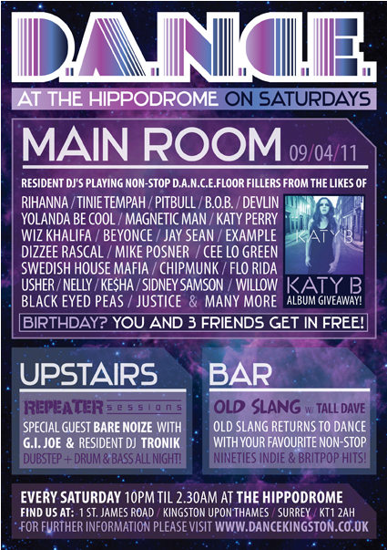 D - A - N - C - E - Saturday 9th April At The Hippodrome - Katy B On A Mission (602x602), Png Download