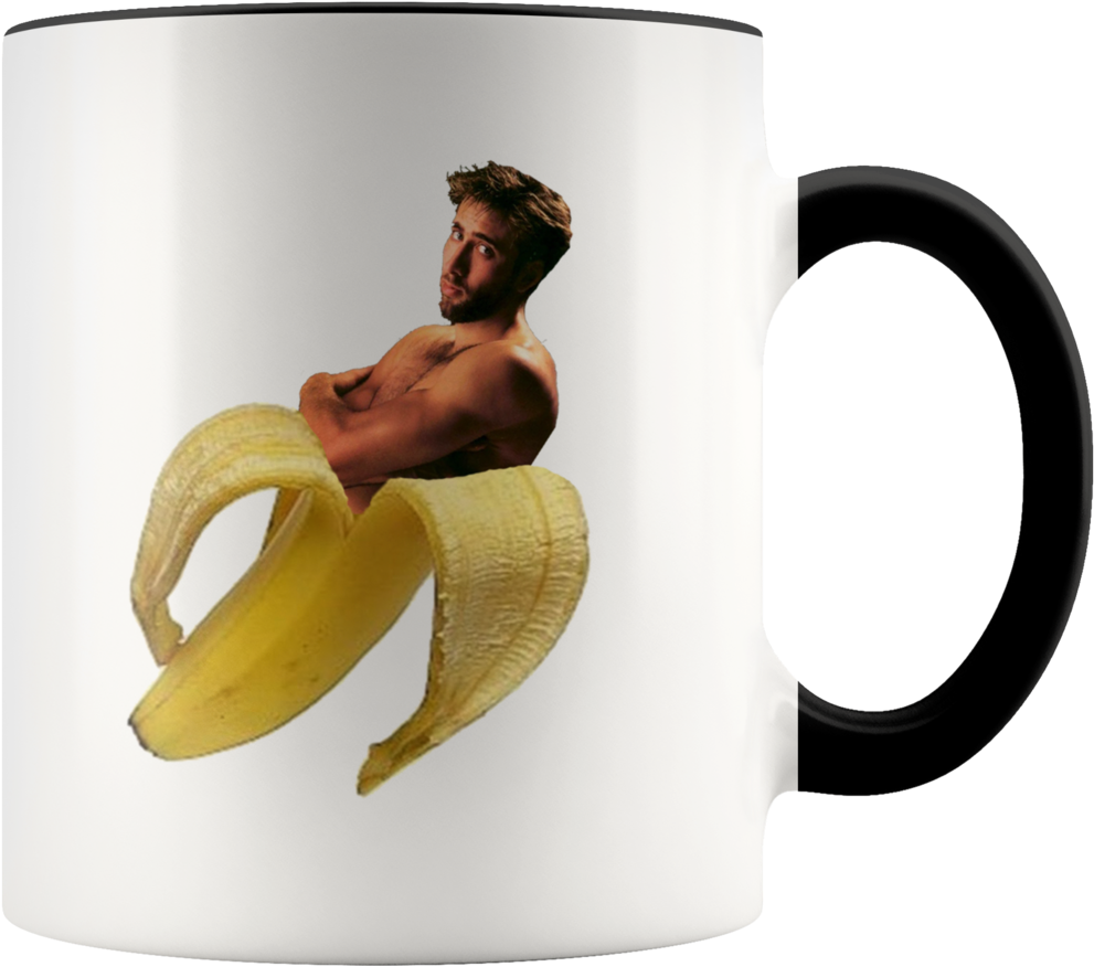 Nicolas Cage Banana Peel Mug 11oz Face Off Nicolas - Mug (1024x1024), Png Download