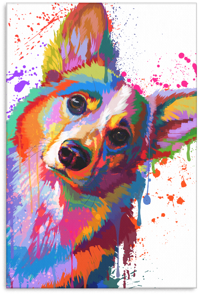 Corgi Canvas P1163 No2 (1024x1024), Png Download