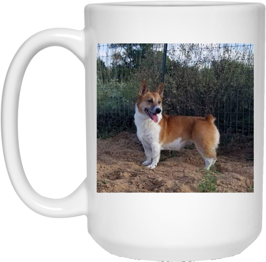 White Corgi Mug - Blue Lives Matter Duty Honor Courage Police Officers (1024x1024), Png Download