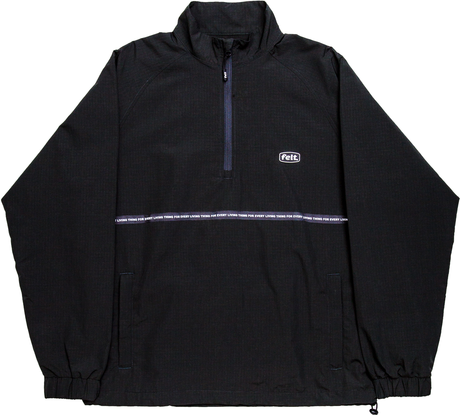 Black Lurk Half Zip Jacket - St Laurent Jackets (2048x2048), Png Download