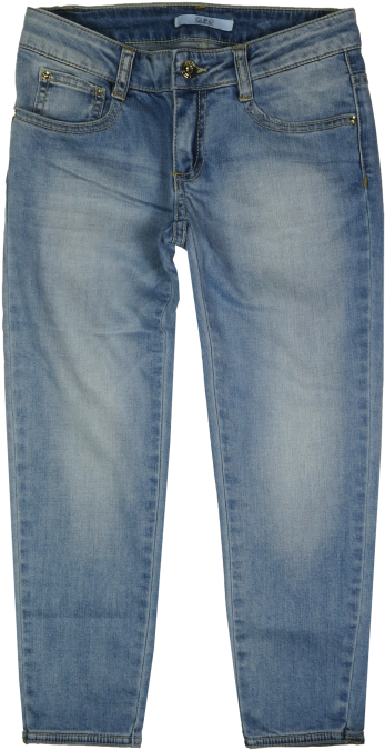 Patrizia Pepe Girls 3/4 Pantalone Jeans - Jeans (960x720), Png Download