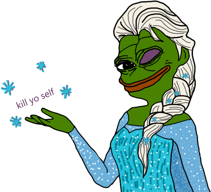 Transparent Elsa Pepe Is Telling You Your Destiny Pepe - Sjin Ttt Spray (1024x640), Png Download