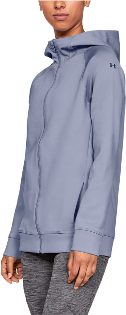 Women's Ua Cozy Oversized Full Zip Hoodie - 1327489 420 (615x650), Png Download