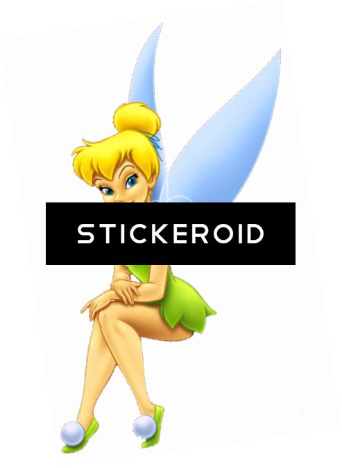 Tinker Bell Sitting - Tinkerbell (493x675), Png Download
