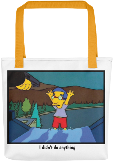Tote Bag Simpsons Tshirt - Tote Bag (590x590), Png Download