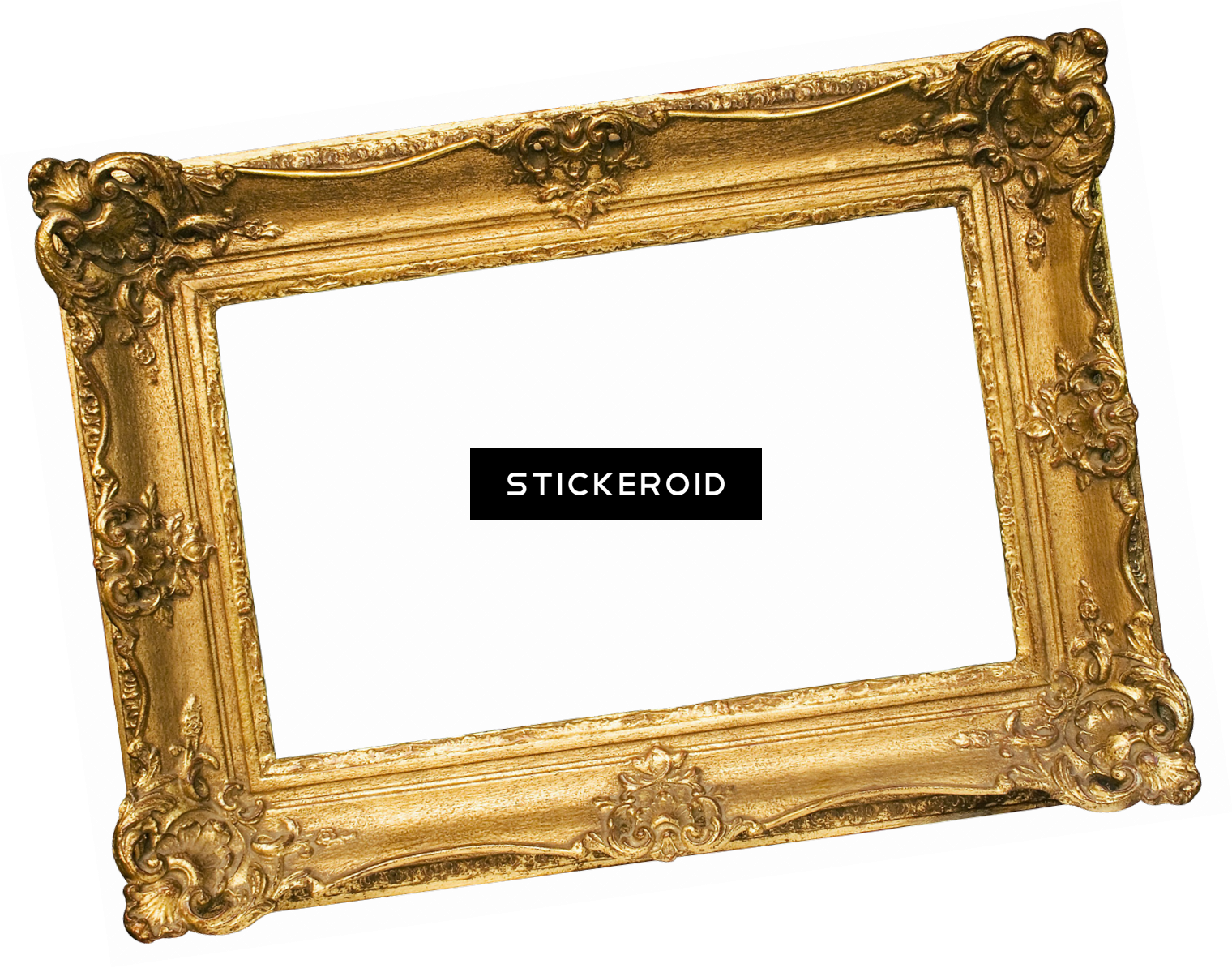 Gold Frame (1520x1194), Png Download