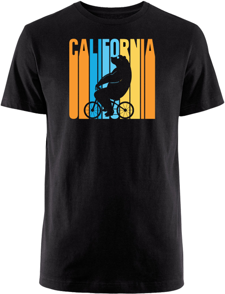 Amgen Tour Of California Retro Cycling Bear T-shirt - California Golden Bears (500x667), Png Download