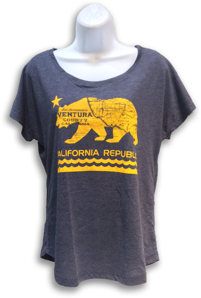 Cal Bear Dolman T Shirt - Cali Press (745x1024), Png Download