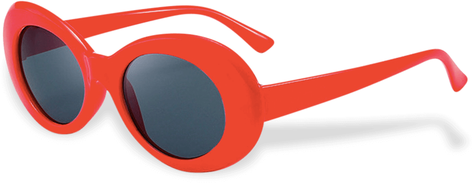 Clout - Cool Women Men Kurt Cobain Mirrored Glasses Sunglasses (1000x1000), Png Download