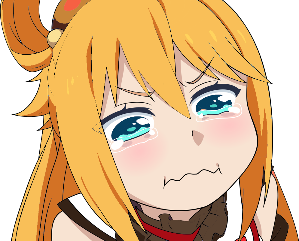 Humor/memewhen - Aqua Crying (995x803), Png Download