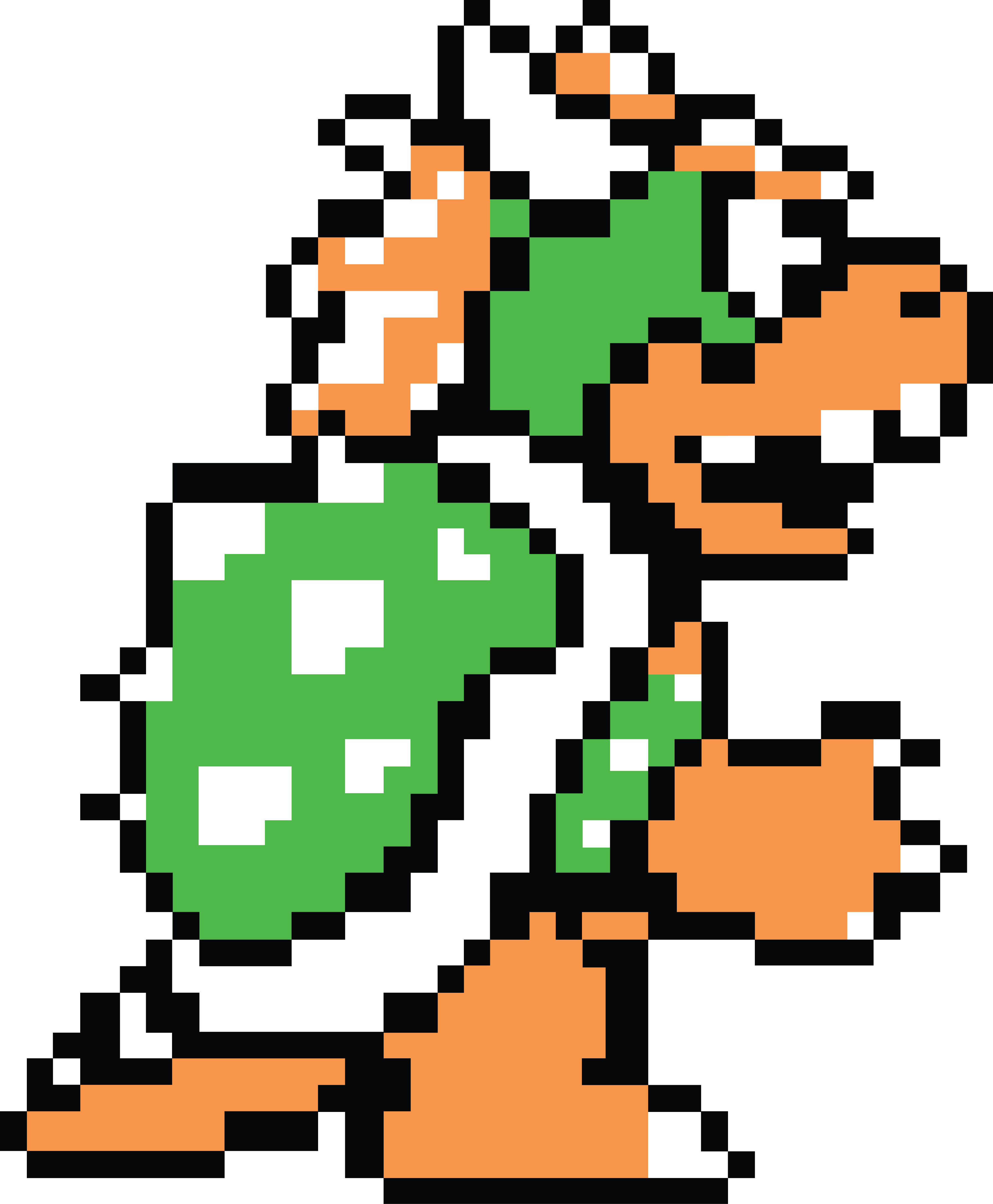 Bowser - Bowser Piskel (3590x4355), Png Download