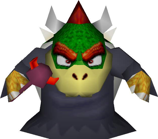 Download Zip Archive - Mario Party 2 Horror Land Bowser (750x650), Png Download