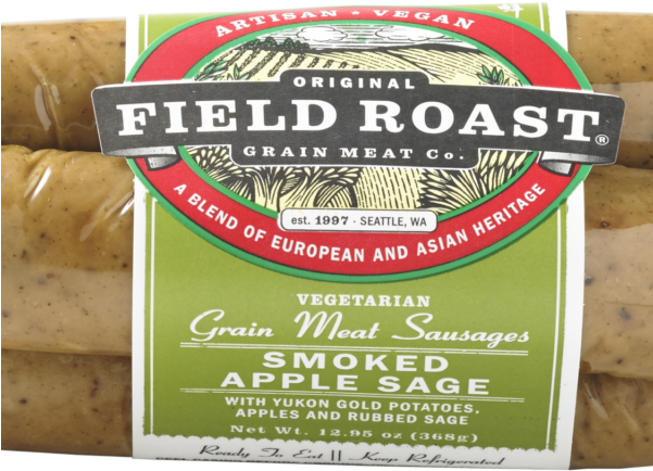 Smoked Apple Sage Sausage - Field Roast Grain Meat Sausages, Vegetarian, Smoked (600x600), Png Download