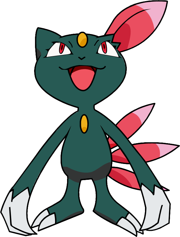 215sneasel Os Anime 2 - Sneasel (612x808), Png Download