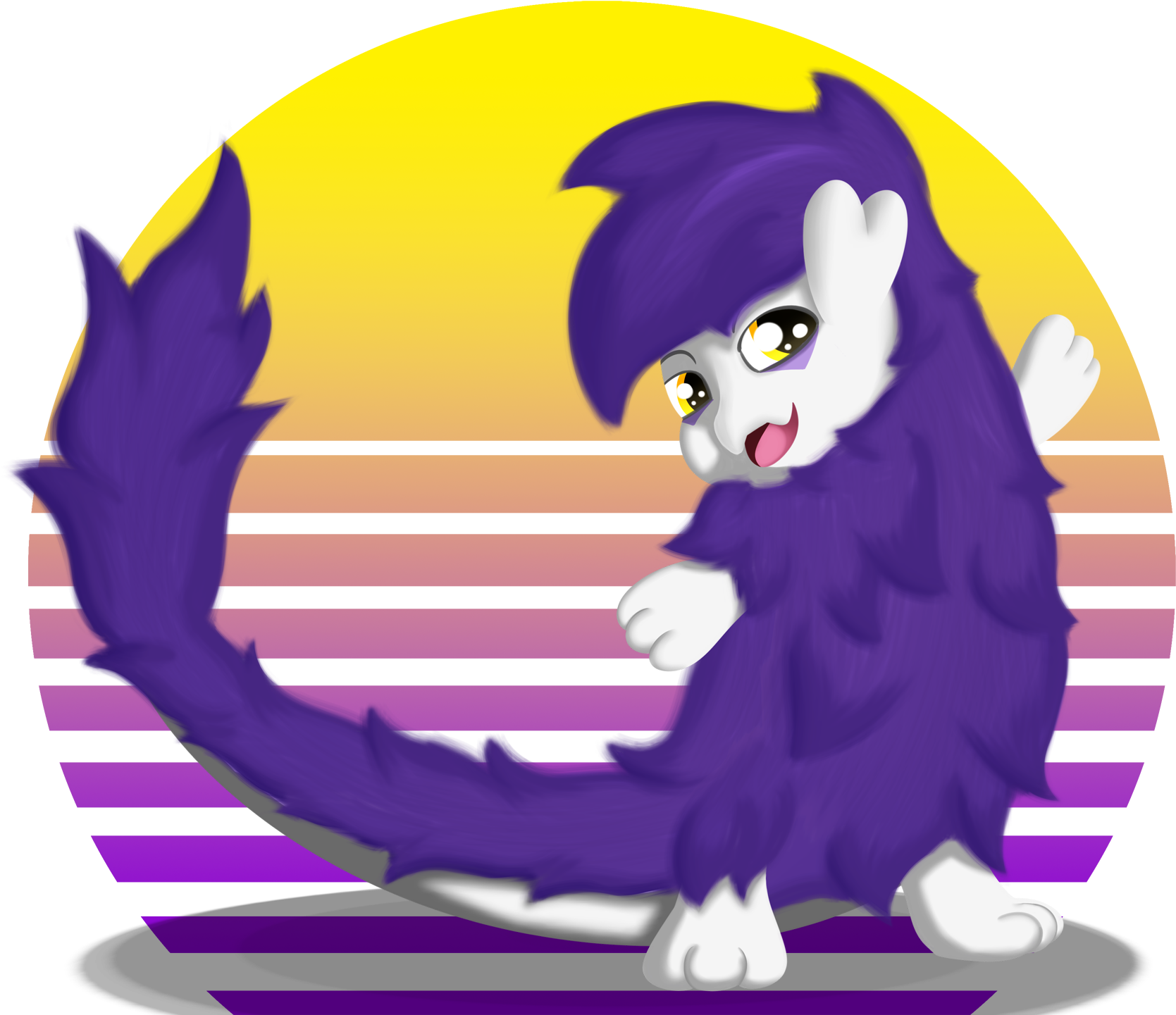 Pierre And That New Sun In The - Newretrowave (2000x1549), Png Download