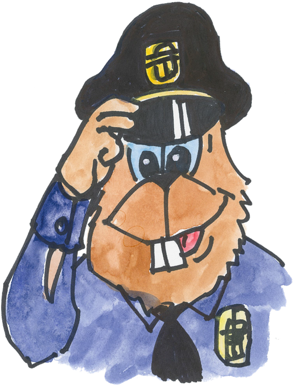 15 Police-officer - Cartoon (592x768), Png Download
