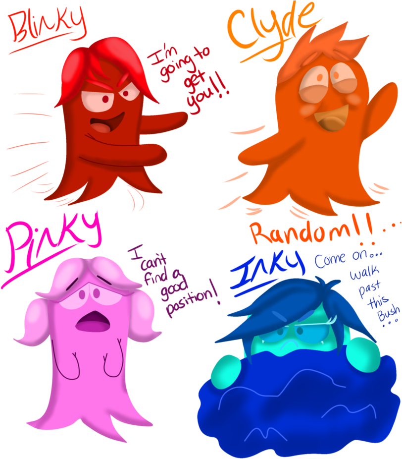 Pacman Ghosts Png - Pac Man Ghosts Cute (830x963), Png Download