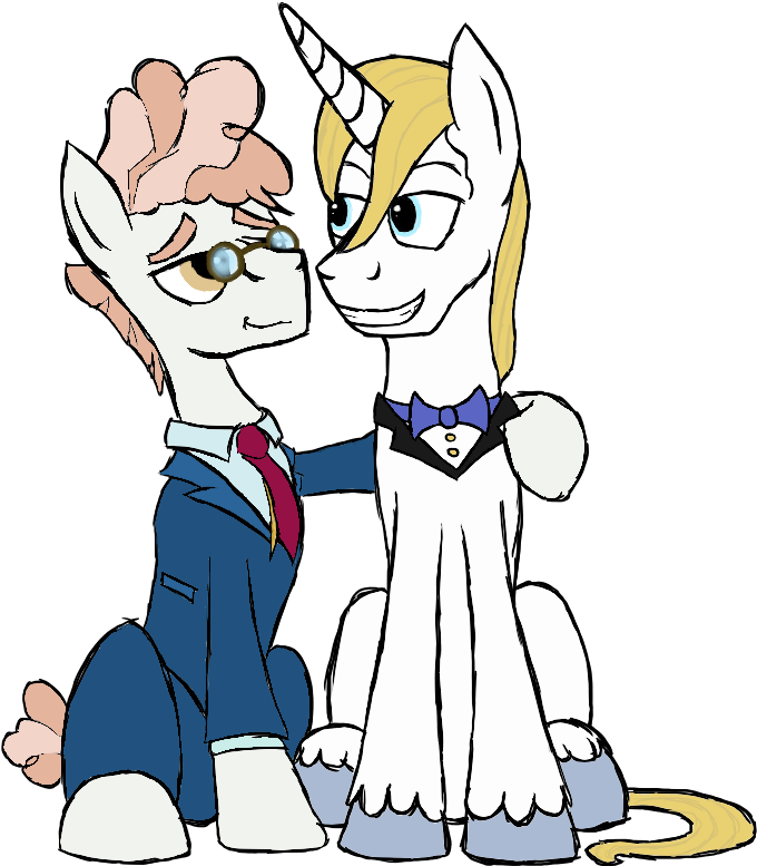 Rexlupin, Colored, Crack Shipping, Gay, Grin, Hug, - Prince Blueblood (950x882), Png Download