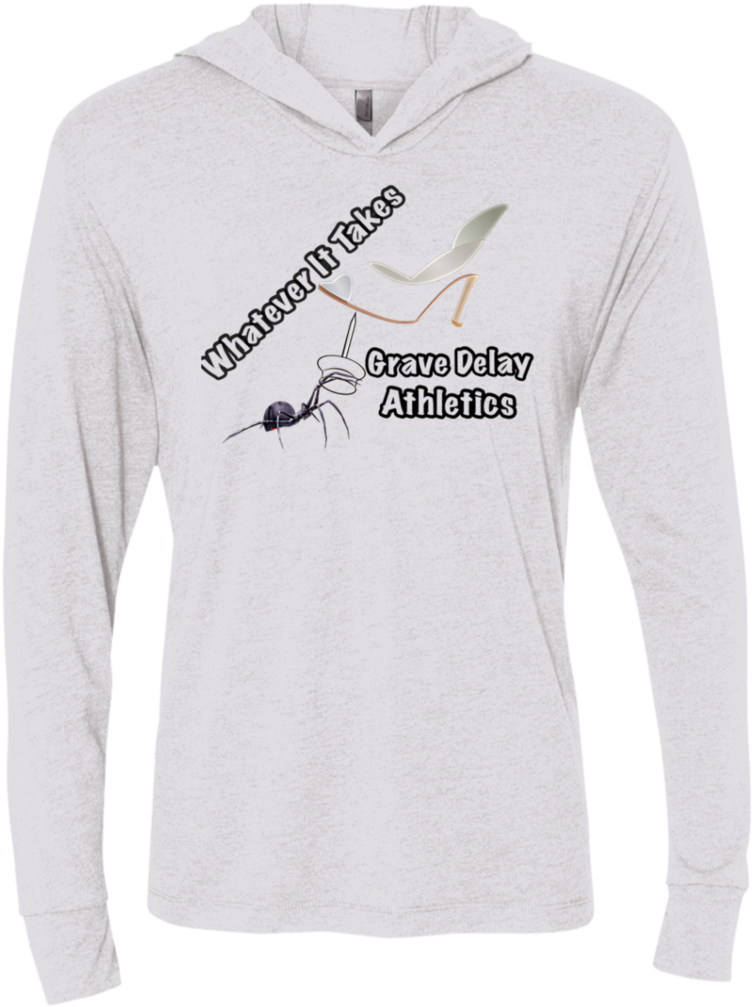 Spider Defends W/thumbtack Unisex Triblend Ls Hooded - Hoodie (1024x1024), Png Download