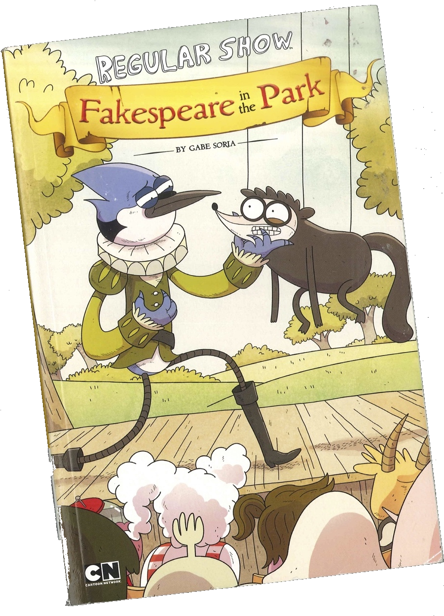 Fakespeare In The Park - Park Regular Show (929x1262), Png Download