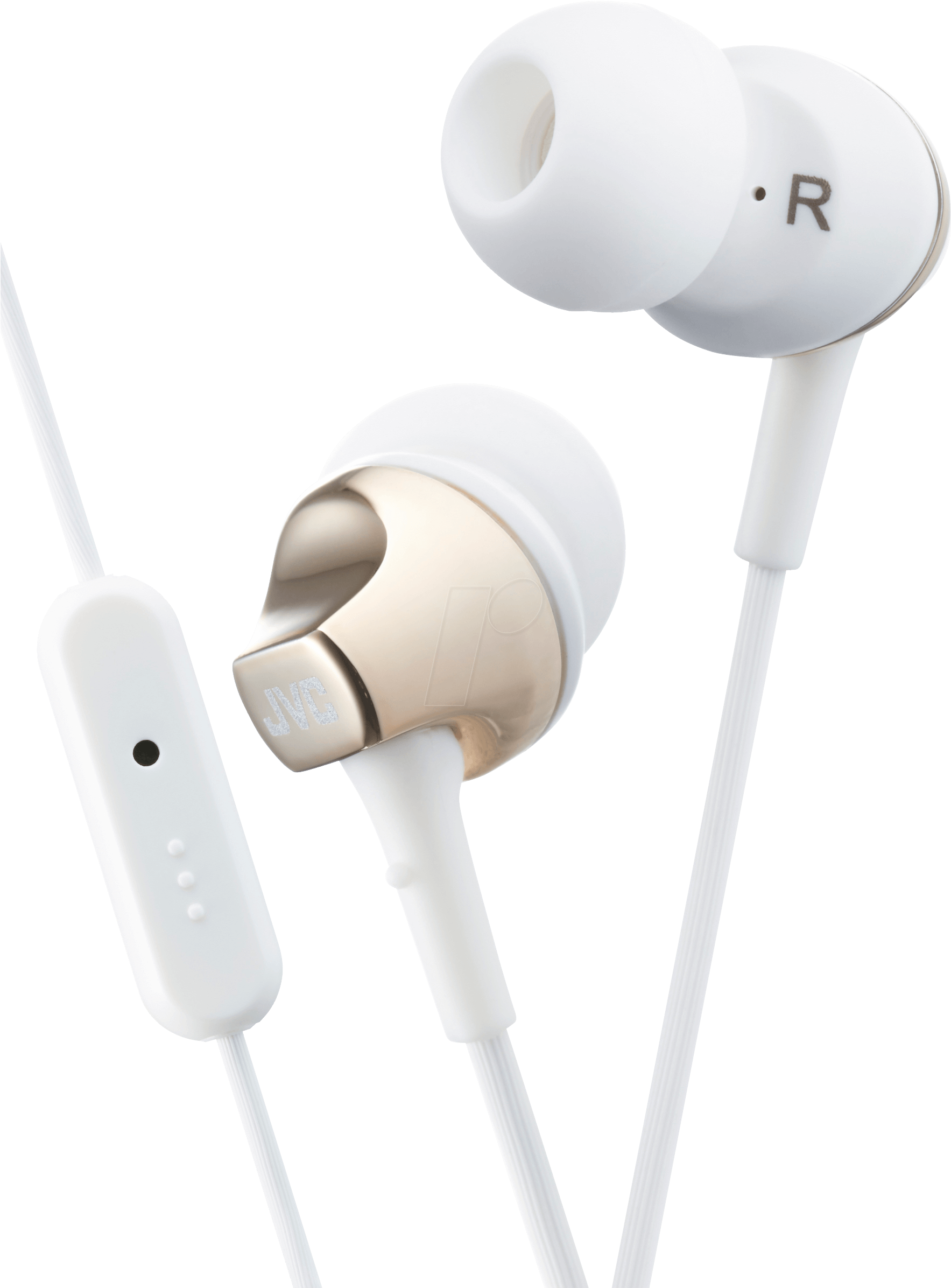 Inner Ear Headphone/ White-gold Jvc Hafr325ne (1793x2400), Png Download