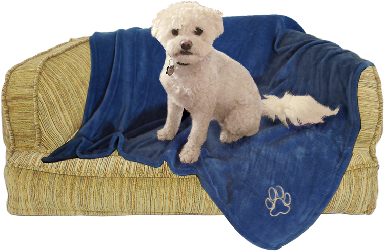Arlee Pet Products Sleepy Dog Blue Fleece Throw Blanket - Arlee (800x800), Png Download