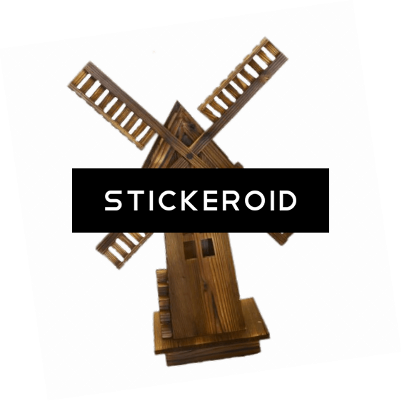 Wooden Windmill - Piersurplus Dutch Windmill (563x562), Png Download