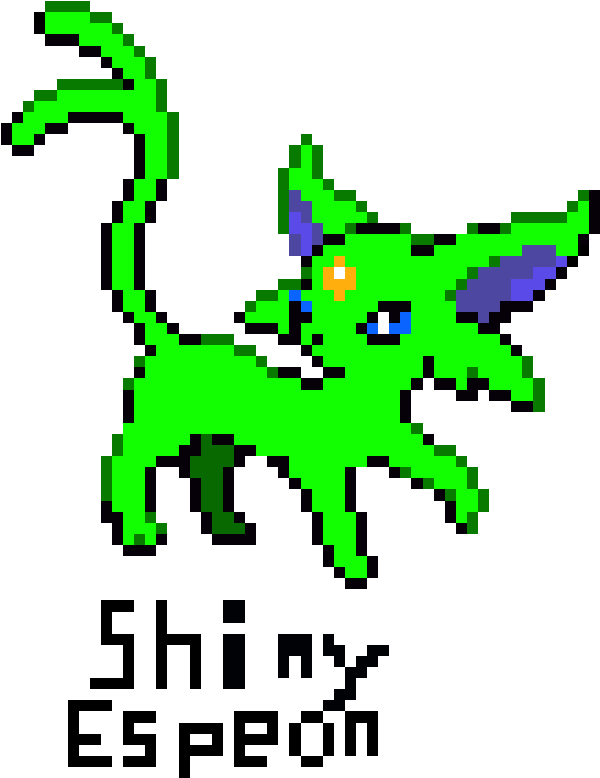 Shiny Espeon - Pokemon Espeon Gif Transparent (580x700), Png Download
