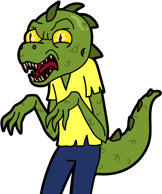 Pm-131 - Raptor Morty (539x650), Png Download