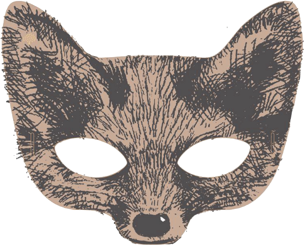 Cubicle Refugee - Make A Fox Mask (638x521), Png Download