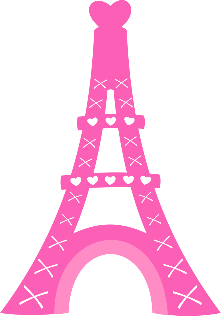 Silueta Torre Eiffel Dibujo (756x1080), Png Download